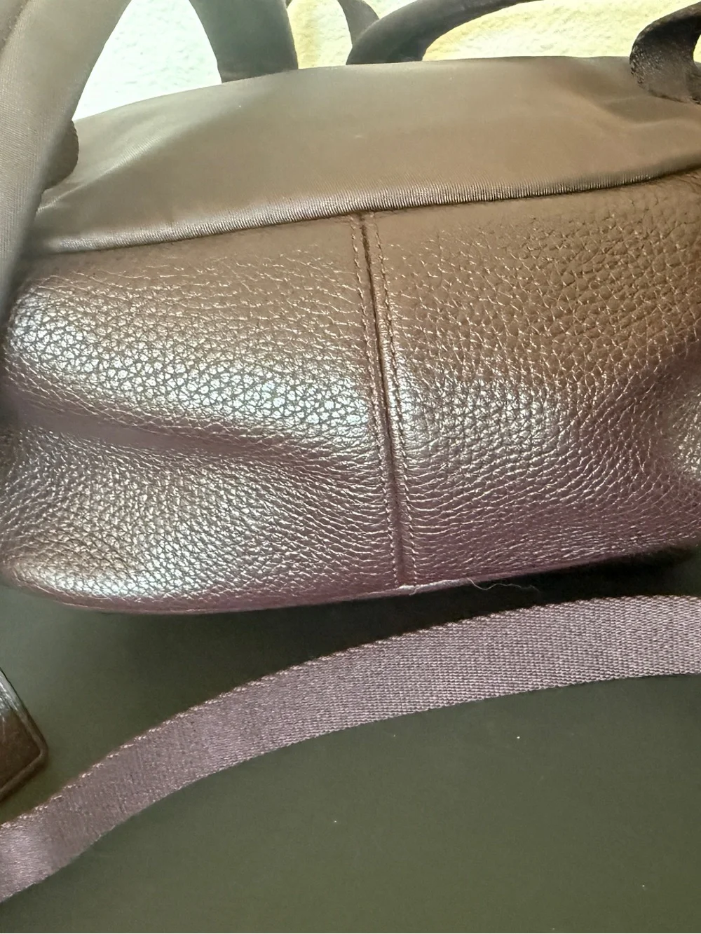 Coach Mini Charlie Backpack Burgundy Pebbled Leather Gold Hardware Bag EUC